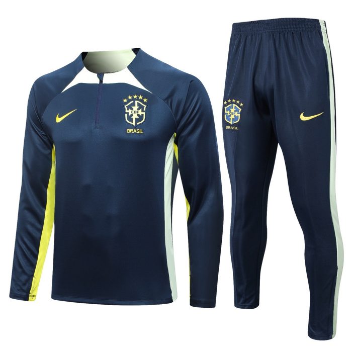 Brazil 23-24 Half-Zip Jacket Royal Blue - 图片 8
