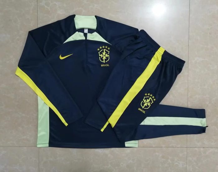 Brazil 23-24 Half-Zip Jacket Royal Blue - 图片 9