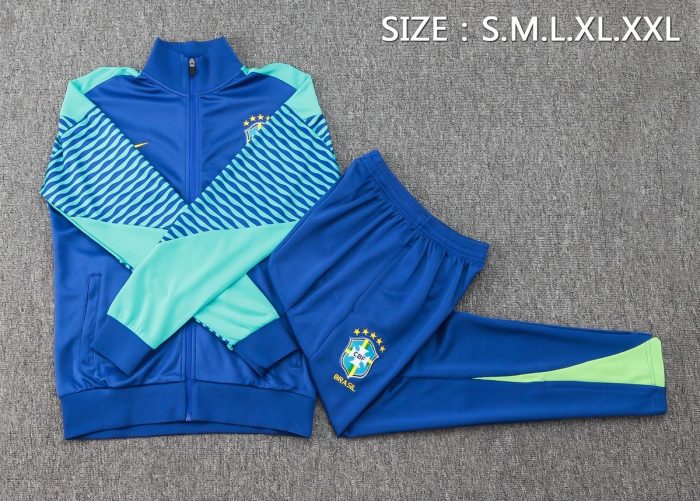 Brazil 24/25 Long Zipper Jacket - 图片 2