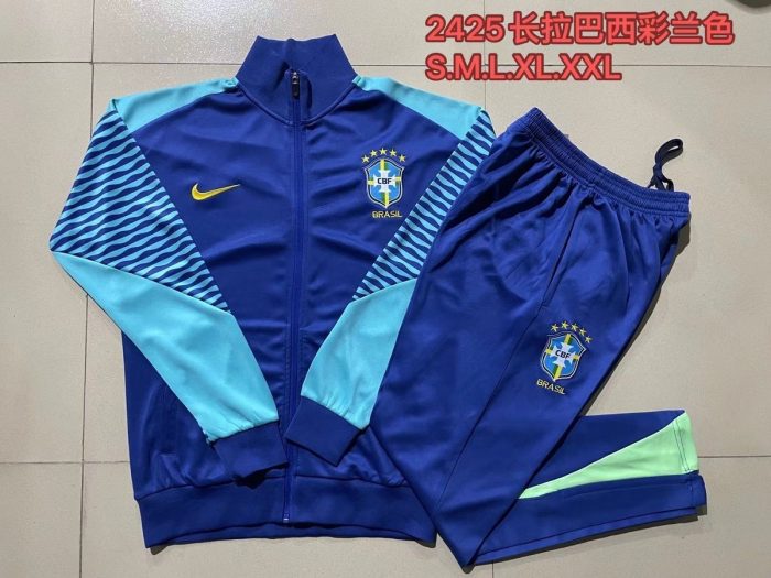 Brazil 24/25 Long Zipper Jacket - 图片 9