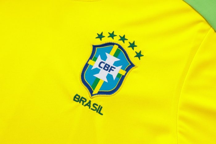Brazil 24-25 Yellow Short Sleeve Training Shirt - 图片 5