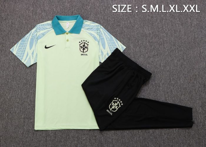 Brazil 22/23 Polo Shirt Green - 图片 6
