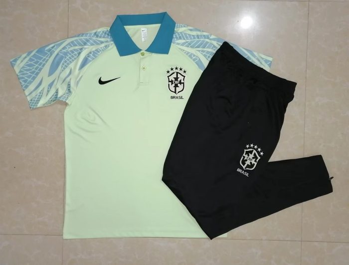 Brazil 22/23 Polo Shirt Green - 图片 9