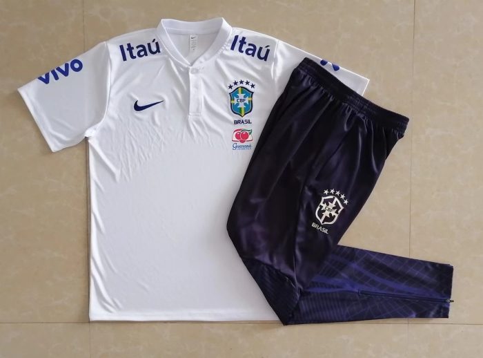 Brazil 22/23 White Polo - 图片 9