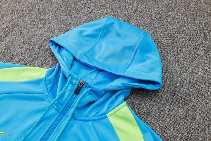 Brazil 24/25 Half-Zip Hoodie Blue - 图片 7