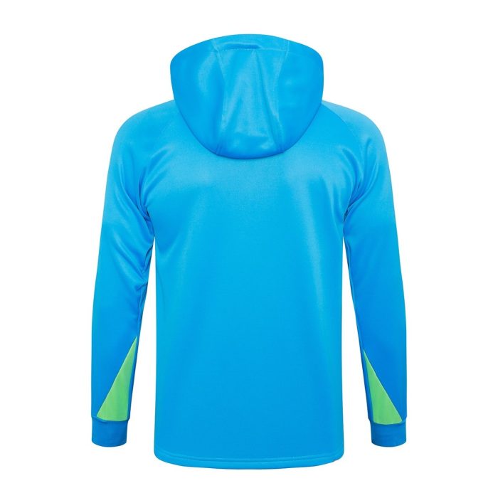 Brazil 24/25 Half-Zip Hoodie Blue - 图片 8