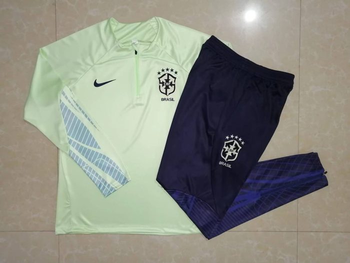 Brazil 22/23 Half-Zip Jacket Green - 图片 9