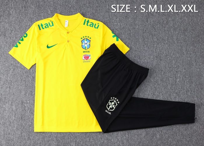 Brazil Yellow Polo Shirt 2022-23 - 图片 2