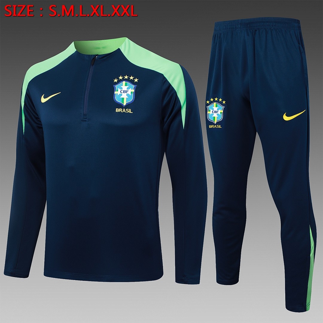 Brazil 24/25 Half Zip Jacket in Cyan