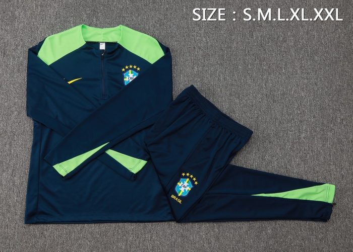 Brazil 24/25 Half Zip Jacket in Cyan - 图片 2