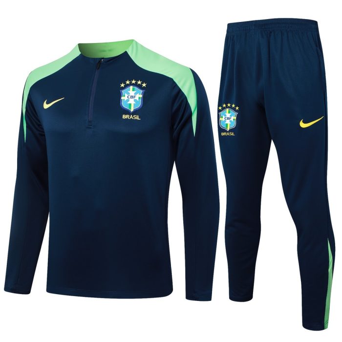 Brazil 24/25 Half Zip Jacket in Cyan - 图片 8