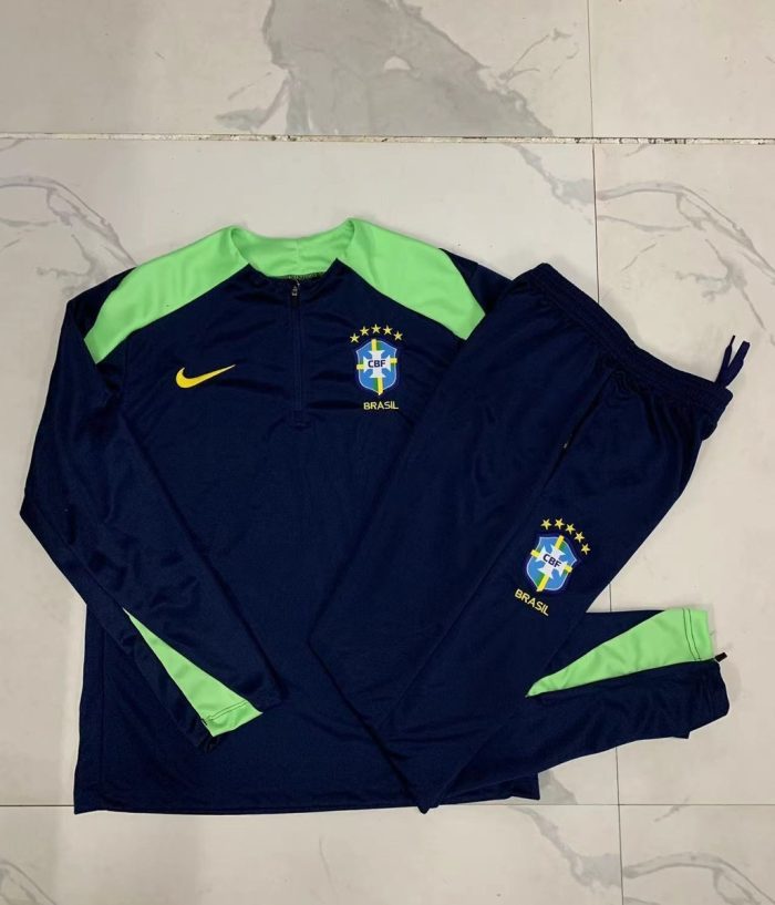 Brazil 24/25 Half Zip Jacket in Cyan - 图片 9