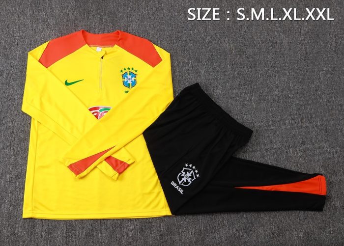 Brazil Yellow Half-Zip Jacket - 图片 2