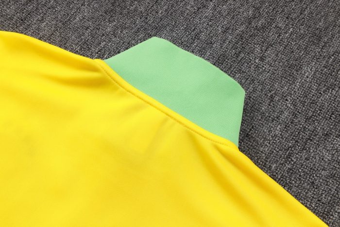 Brazil Yellow Long Zipper Jacket - 图片 3