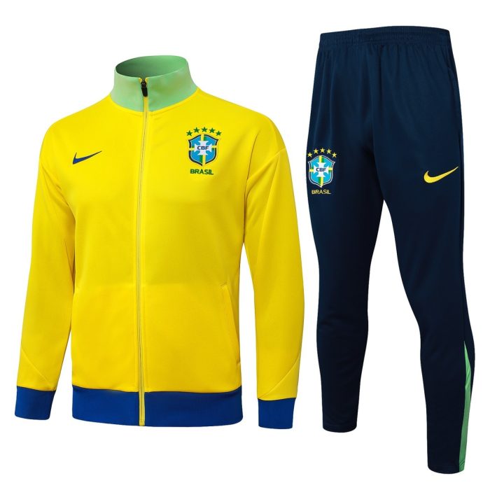 Brazil Yellow Long Zipper Jacket - 图片 8