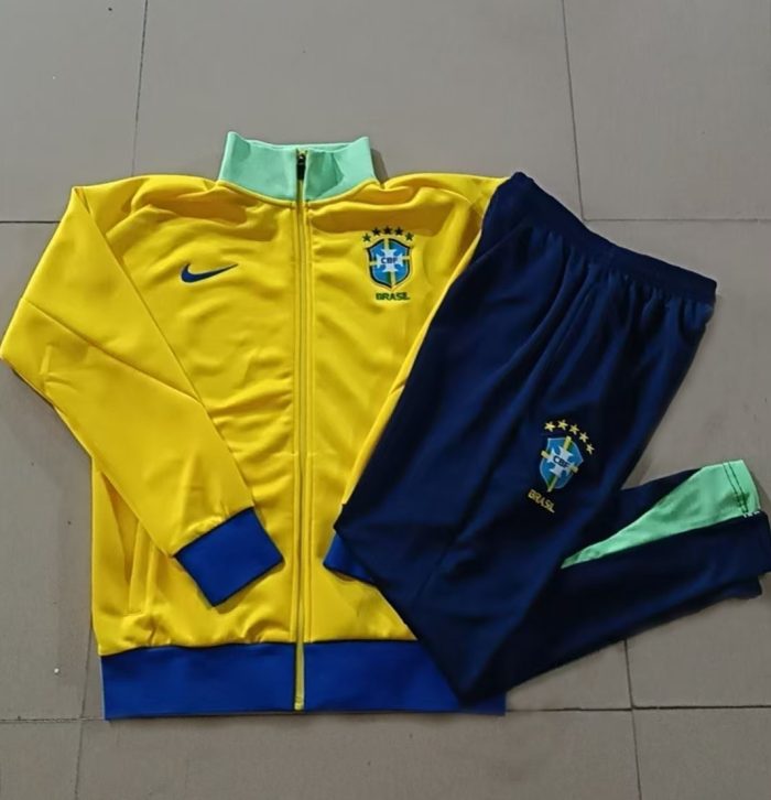 Brazil Yellow Long Zipper Jacket - 图片 9