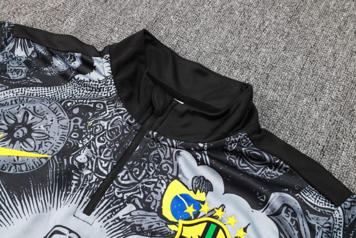 Brazil 24/25 Semi-Zip Jacket Black - 图片 6
