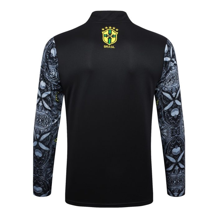 Brazil 24/25 Semi-Zip Jacket Black - 图片 7