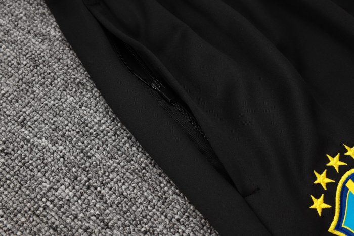 Brazil 24/25 Half-Zip Jacket Black - 图片 3