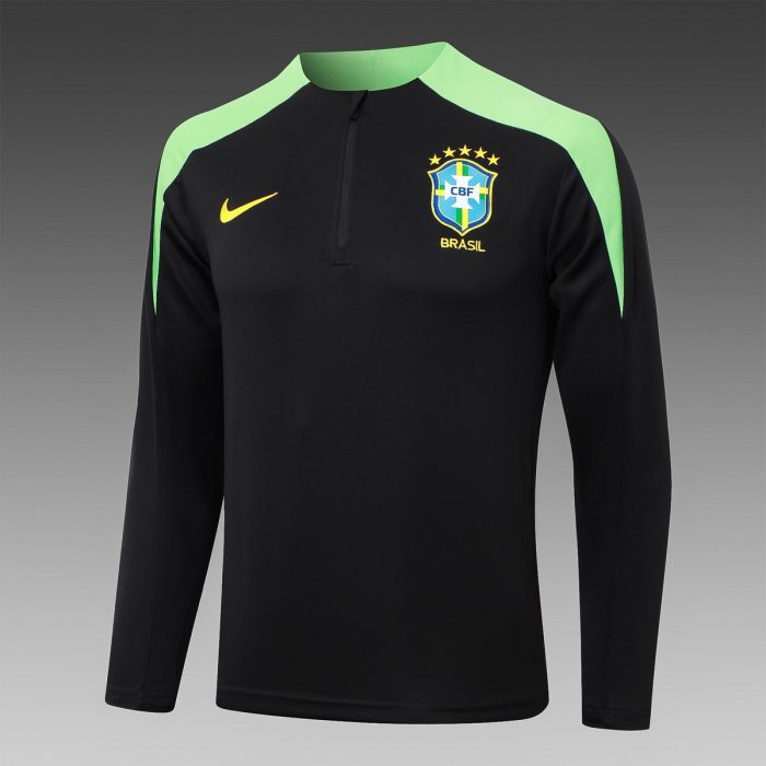 Brazil 24/25 Half-Zip Jacket Black - 图片 8