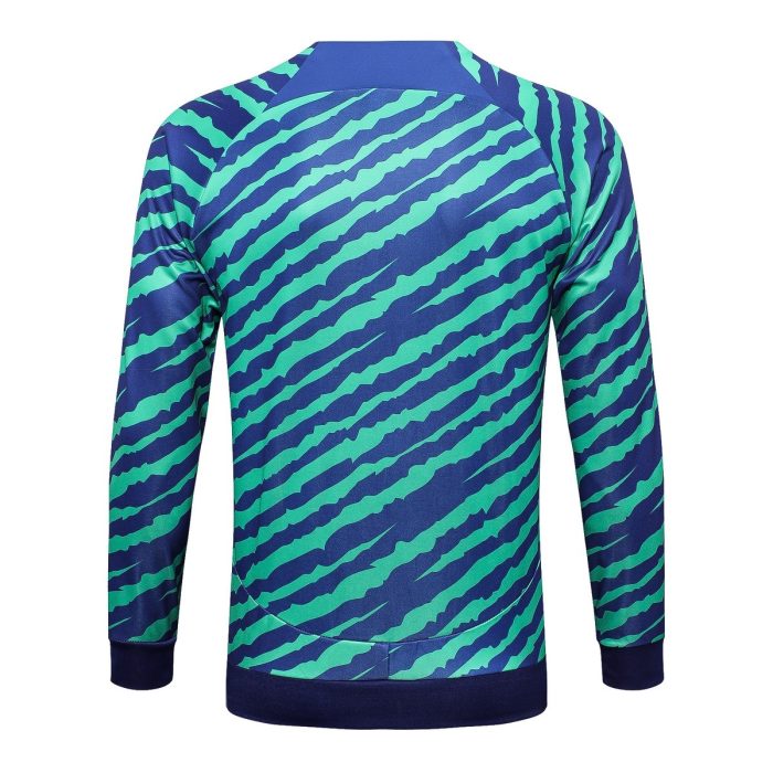 Brazil 22/23 Green Full Body Print Long Zipper Jacket - 图片 7