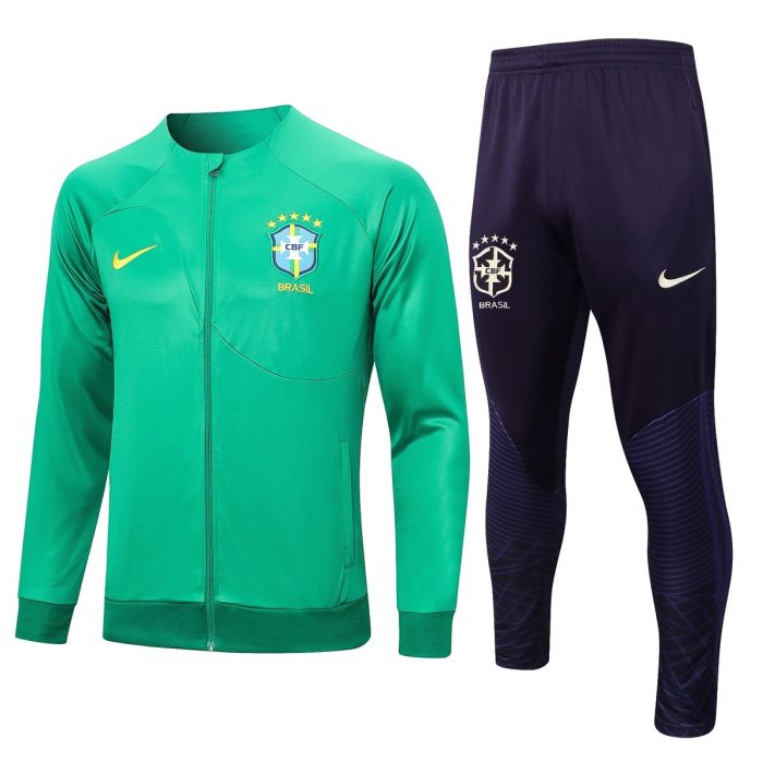 Brazil 23-24 Green Long Zip Jacket - 图片 8