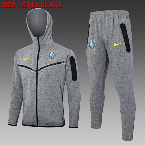 Brazil 24/25 Long Zip Jacket Gray