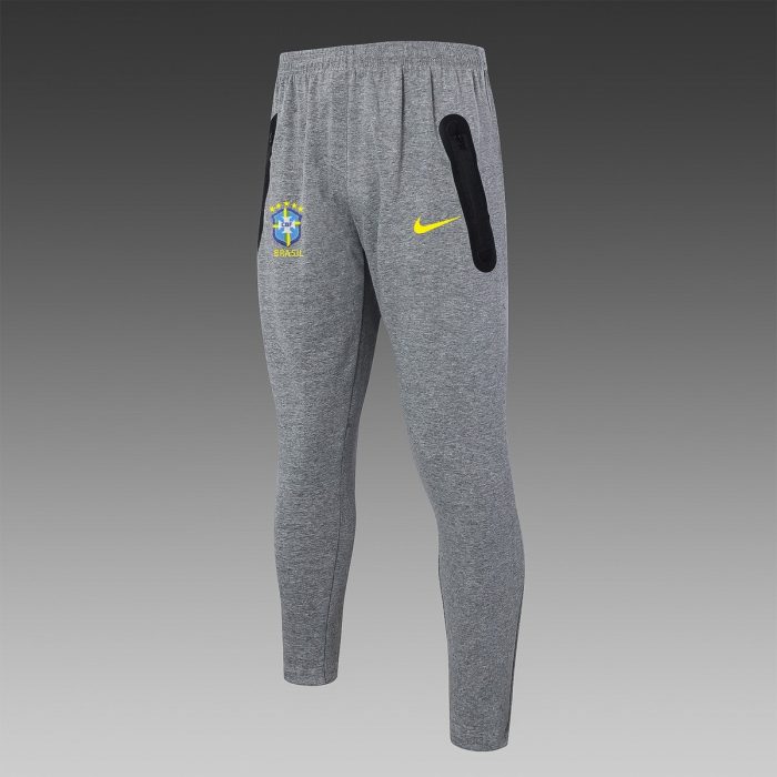 Brazil 24/25 Long Zip Jacket Gray - 图片 5