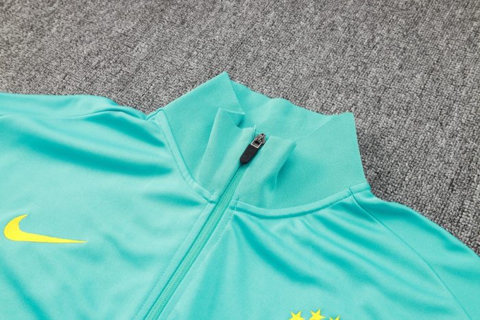 Brazil 24/25 Long Zip Jacket Lake Blue - 图片 6