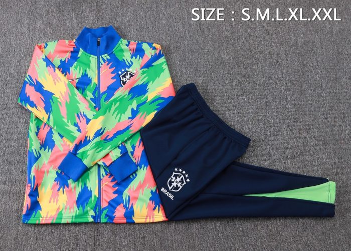 Brazil Camouflage Long Zipper Jacket - 图片 2