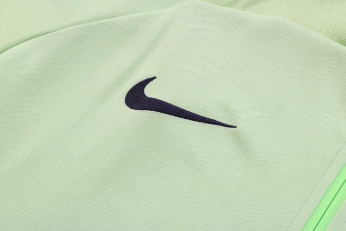 Brazil 22/23 Long Zip Jacket Green - 图片 2