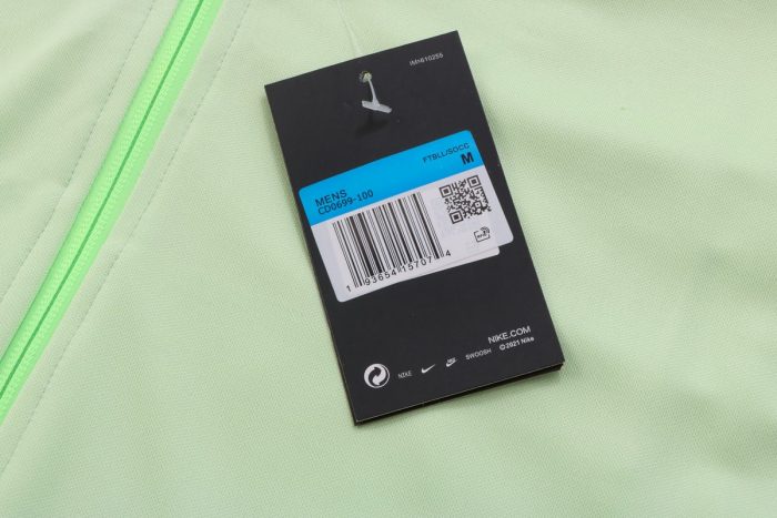 Brazil 22/23 Long Zip Jacket Green - 图片 7
