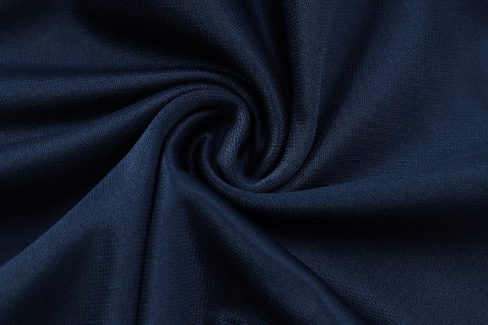 Brazil 22/23 High Neck Long Zipper Jacket Navy Blue - 图片 3