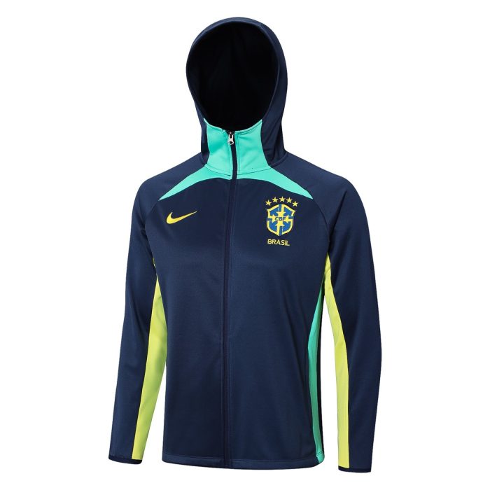 Brazil 22/23 Long Zip Jacket Blue - 图片 7