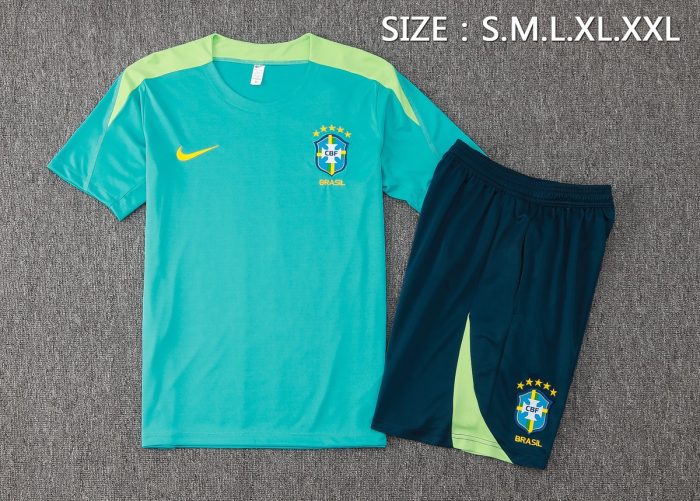 Brazil 24-25 Lake Blue Short Sleeve - 图片 2