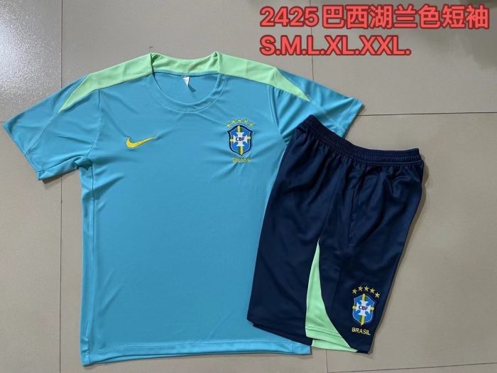 Brazil 24-25 Lake Blue Short Sleeve - 图片 9