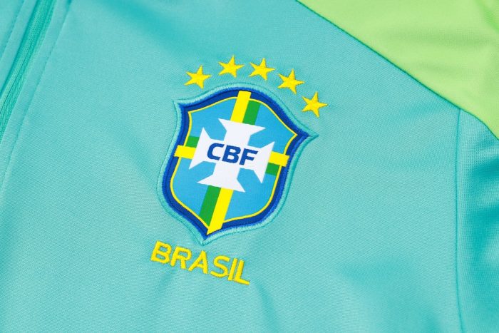 Brazil 24/25 Half-Zip Jacket Lake Blue - 图片 6