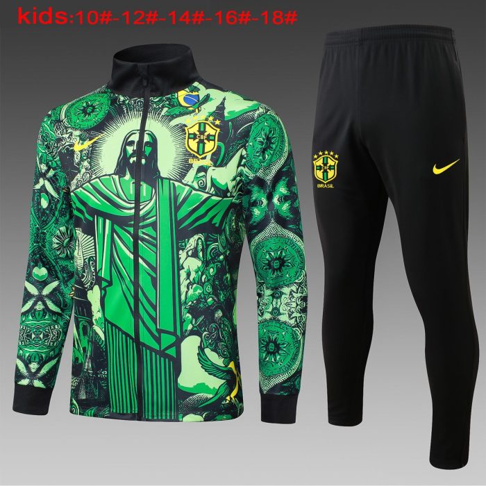 Brazil 24/25 Green Splatter Kids - 图片 2