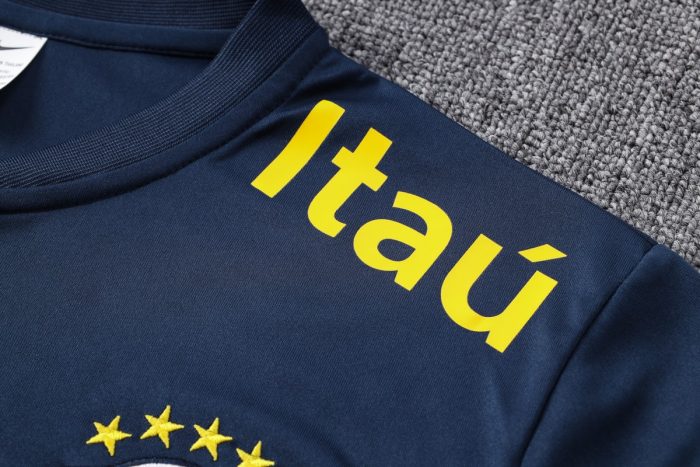 Brazil 22/23 Polo Shirt Navy Blue - 图片 5