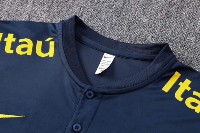 Brazil 22/23 Polo Shirt Navy Blue - 图片 6