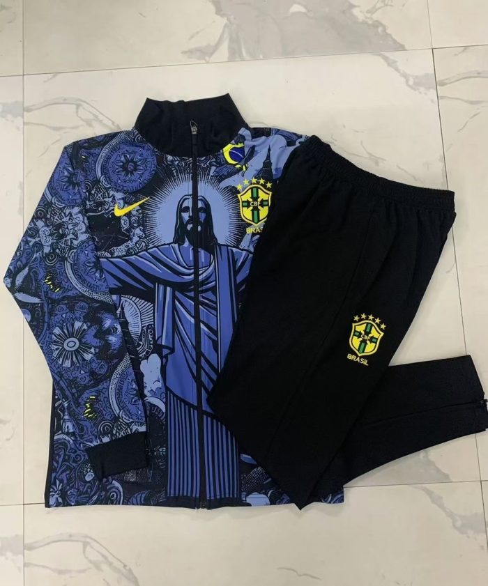 Brazil 24/25 Grey Blue Splatter Kids - 图片 4