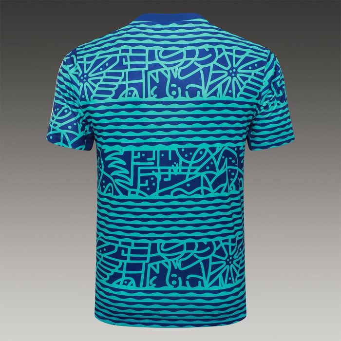 Brazil 24/25 Short Sleeve Color Splash Print T-Shirt with 5-Point Shorts - 图片 8