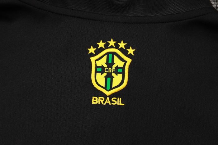 Brazil 24/25 Long Zipper Jacket Grey Blue Spray - 图片 3