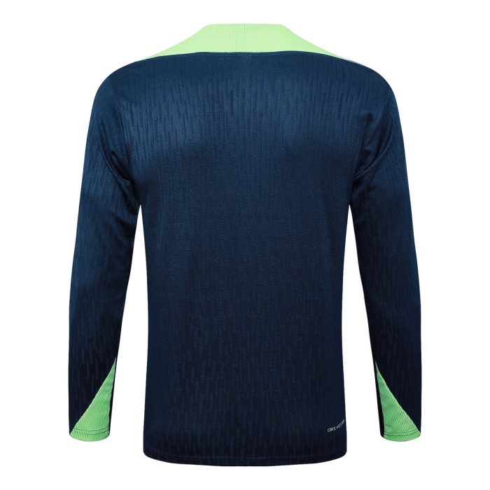 Brazil 24/25 Player Version Semi-Zip Jacket in Turquoise - 图片 7