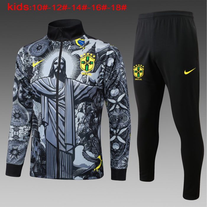 Brazil 24/25 Black Splatter Kids - 图片 2