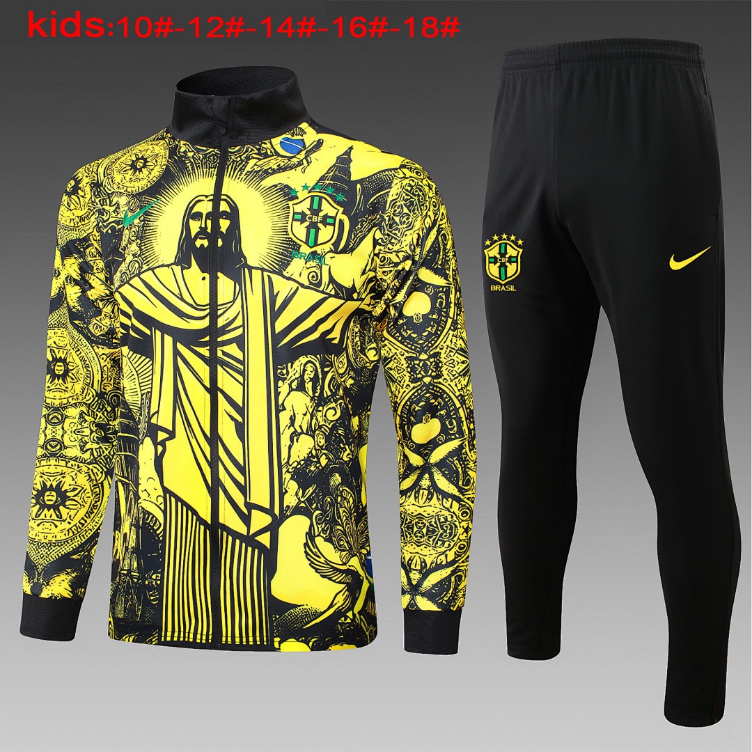 Brazil 24/25 Yellow Splatter Kids