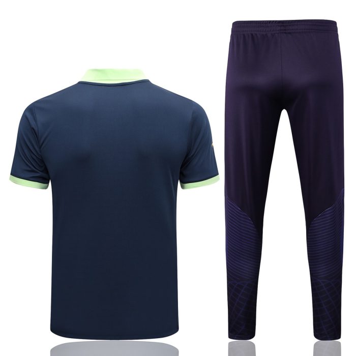 Brazil 23/24 Polo Blue (Green Collar) - 图片 7