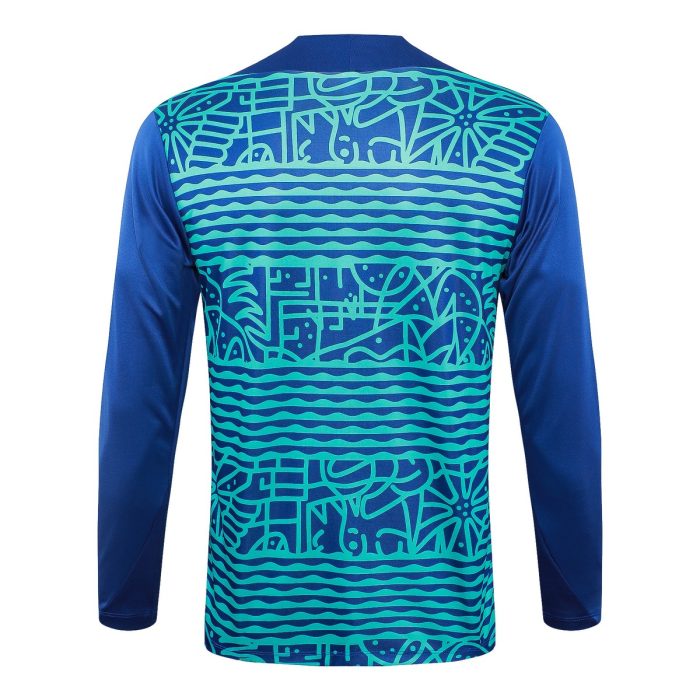 Brazil 24/25 Semi-Zip Jacket Blue - 图片 7