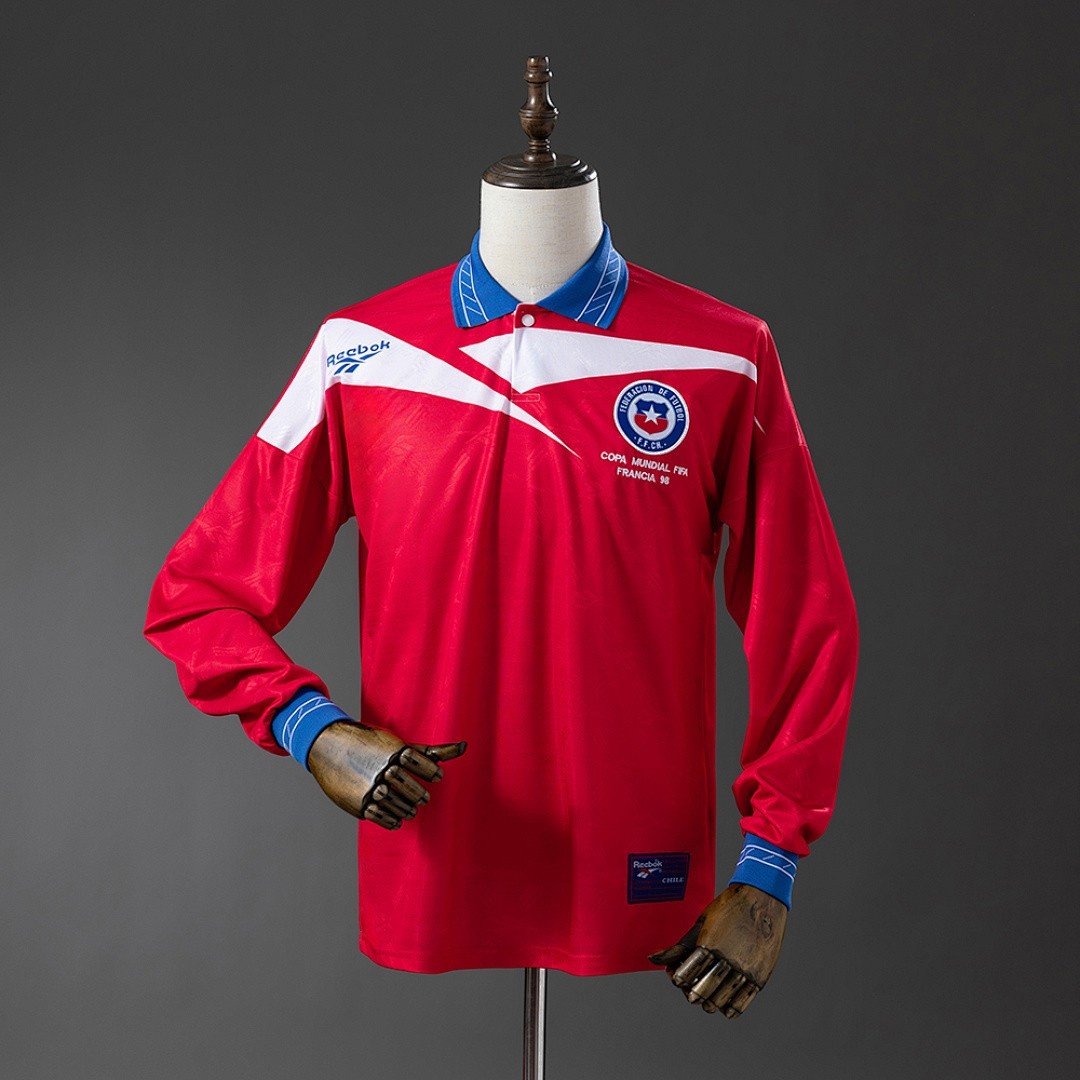 1998 Chile Home Retro Long Sleeve Jersey