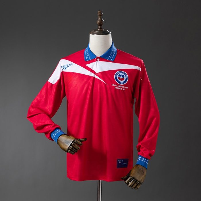 1998 Chile Home Retro Long Sleeve Jersey - 图片 8